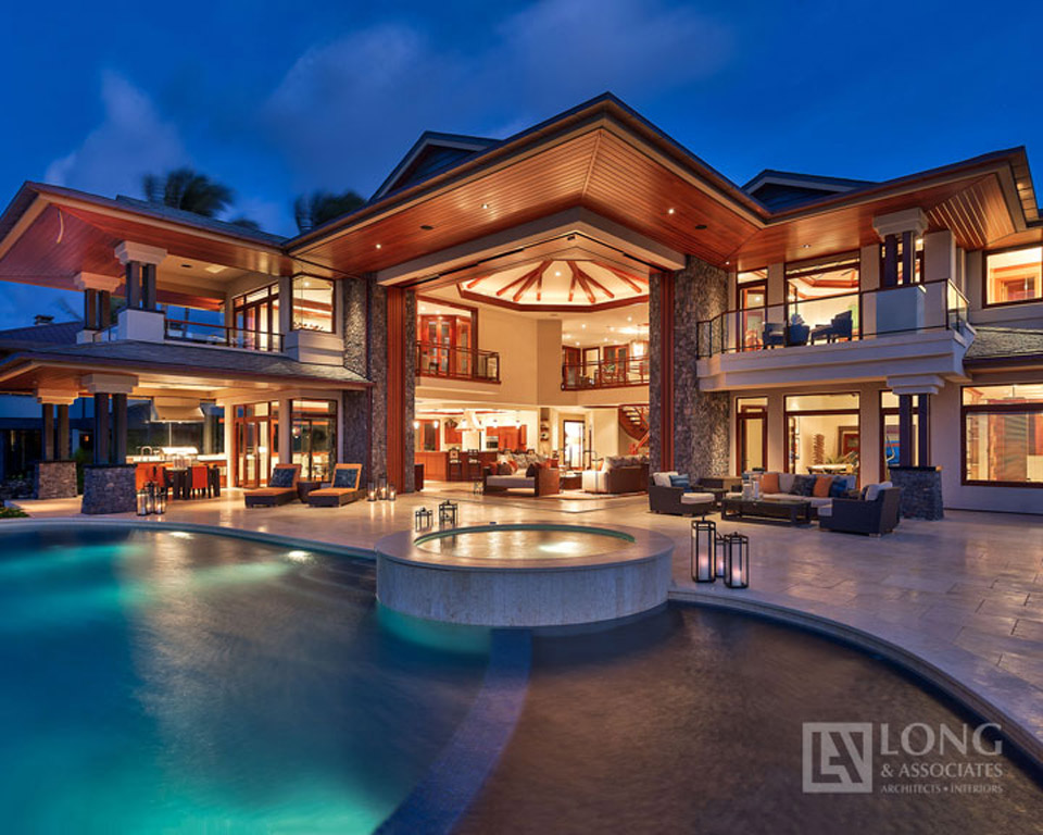 Sustainable Eco Ecoluxury Luxury Green Home House Architect Build Oahu Honolulu Hawaii Long & Associates Design Custom